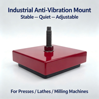 Pieds d'isolation antivibratoires horizontaux réglables LIVA-EP KXLSR pour machine de poinçonnage à amortisseur en caoutchouc