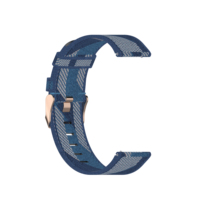 Tali Jam Tangan Nilon Kepang 18Mm untuk Garmin Vivomove 3S/Vivoactive 4S untuk Jam Tangan Mi Aksesori Jam Tangan Pintar