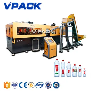 Vpack2023新バージョン6キャビティPETプラスチックウォーターボトルブロー成形機/自動9000BPHサーボドライブボトルブロワー