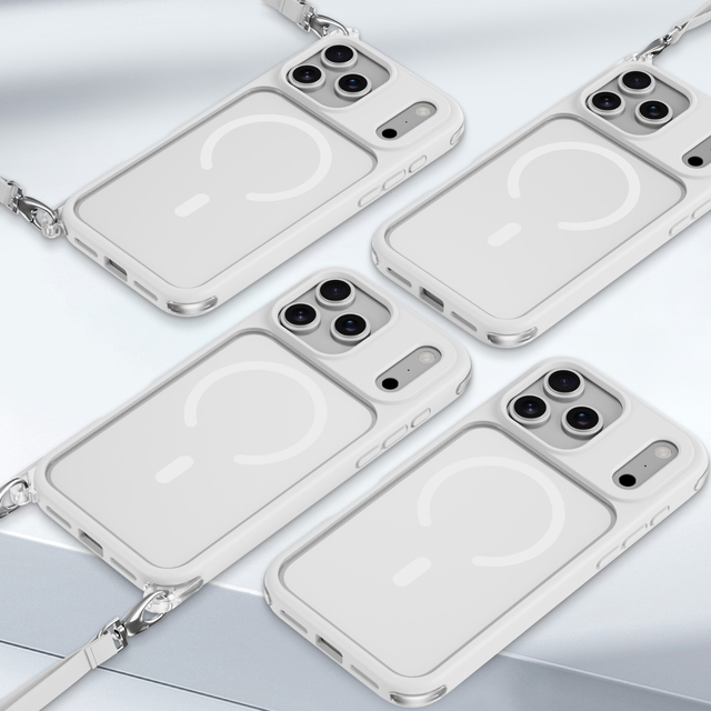 OEM Lanyard Crossbody Strap Magnetic TPU PC Wireless Charging Mobile Phone Case Cover for iPhone 13/13 Pro/13 Mini/13 Pro Max