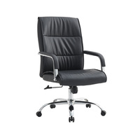 Chaise de bureau exécutive moderne en cuir et maille, avec fonction pivotante et hauteur réglable, design personnalisable