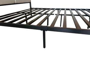 Marcos de cama de hierro con <span class=keywords><strong>cabecero</strong></span> de tapicería, nuevo diseño, <span class=keywords><strong>precio</strong></span> de fábrica, buena calidad - Product Image 5