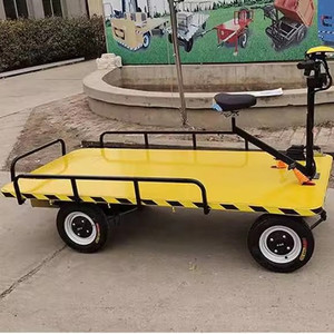 Hot Selling Flatbed Heavy Duty Platform <b>Trolley</b> /Ride on Transport <b>Trolley</b> - Product Image 4