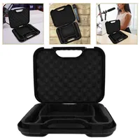 Boîte de rangement en silicone pour microphone d'enregistrement à domicile Boîtier en métal avec support de transport en plastique Pochette électronique de voyage