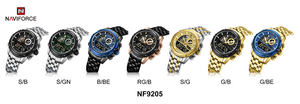 Montres pour hommes Naviforce 9205 Sg, nouvelle <span class=keywords><strong>montre</strong></span> de luxe en acier inoxydable, bracelet authentique, quartz analogique, écran LCD numérique - Product Image 6