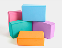 Blocs de yoga marbrés en mousse EVA, accessoires d'aide au stretching et au maintien en salle de sport, pour approfondir les postures, portables pour la maison