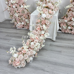 Arrangement floral de haute qualité, arche de mariage blanche de luxe, fleurs artificielles, arche de fleurs, décoration de centre de table de mariage - Product Image 6