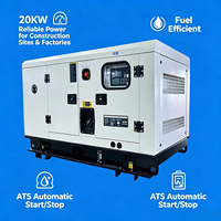 Genset Diesel Kedap Suara 20kW 25kVA dengan Mesin Weichai 60Hz 1800RPM, Genset Diesel Industri Senyap dengan ATS