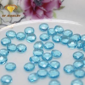 ビーズ丸型ダブルチェッカーボードカット5mmブルーガラスビーズ米国市場人気 - Product Image 2