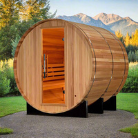 Sauna competitiva maravillosa de la tienda ardiente de madera de la sauna del barril para la sauna al aire libre del cedro
