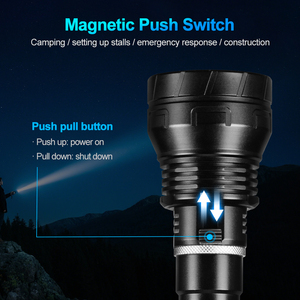 Lampe de plongée haute capacité WOSEN, production en gros, 3 perles P70, étanche 80M, pour plongée en grotte, opération sous-marine, torche de plongée - Product Image 6