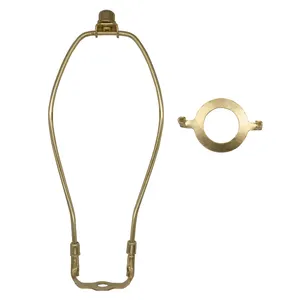 10 polegadas brass color hot vender alta qualidade harpa lâmpada de mesa e lâmpada do assoalho