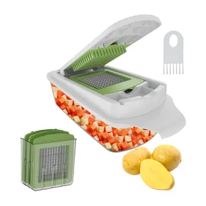 ABS Best Seller Hand Held Multifunctional Onion Cutter & Fruits Slicer Manual Dropshipping Vegetable & Fruit Tools