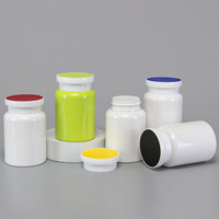 Flacon d'emballage HDPE personnalisable pour médicaments et capsules de soins de santé, 175 ml et 250 ml