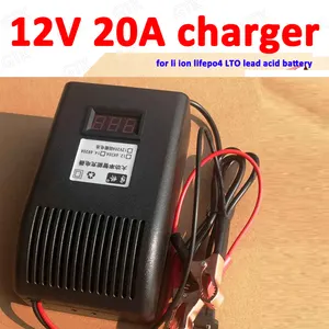 12V 20A batterie chargeur 12v 20A lithium 12.6v 20A 3S li-ion 4S 14.6V 20A lifepo4 chargeur de batterie intelligent intelligent plomb acide