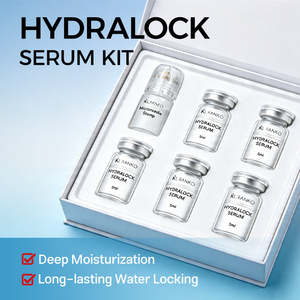 Kit <span class=keywords><strong>de</strong></span> sérum à <span class=keywords><strong>l</strong></span>'acide hyaluronique personnalisé OEM ODM, micro-infusion, hydratation 3D, anti-âge, éclaircissant, solution hydratante, marque privée - Product Image 2