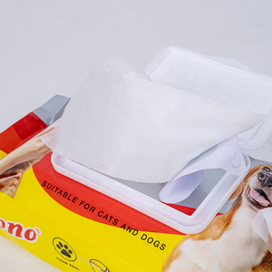 Lingettes multi-usages pour animaux de compagnie, emballage personnalisé, nettoyage complet du corps, des pattes, du derrière, des oreilles, des yeux, sans danger pour les chatons et les chiots, hygiène quotidienne - Product Image 1
