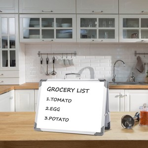 <span class=keywords><strong>Lavagna</strong></span> a cavalletto <span class=keywords><strong>magnetica</strong></span> portatile a doppio lato piccola <span class=keywords><strong>lavagna</strong></span> per bambini che disegnano promemoria didattici ufficio uso Desktop personale cancellabile a secco - Product Image 6