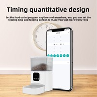 Distributeur automatique intelligent pour animaux de compagnie avec contrôle vocal à distance et minuterie, système d'alimentation vidéo pour chats et chiens à usage domestique, fabriqué par ODM
