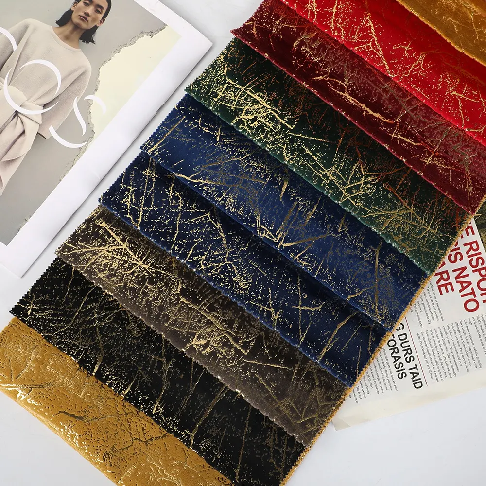 Hot bán 100% Polyester vải nhung siêu mềm sang trọng khả năng chịu nước bọc vải