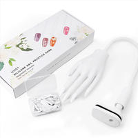 Mano de Silicona para Práctica Profesional de Uñas, Flexible y Móvil, con Puntas de Uñas Reemplazables, Mano de Maniquí para Arte de Uñas