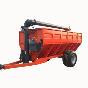 Épandeur de céréales et d'engrais professionnel de type remorqué Bibo 12 m³ avec disque d'épandage de 5,5 m de hauteur de levage - Product Image 2