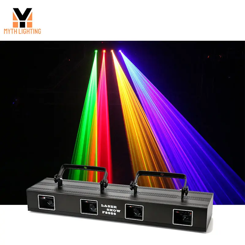 Dj disco bar 4 head multi color sky light laser cheap night club laser lights for sale