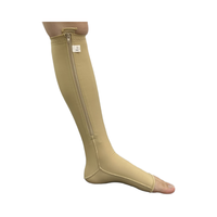 Chaussettes de compression respirantes en spandex tricoté, longueur genou, pour femmes, soulagement des varices, amélioration de la circulation, soutien des veines, usage quotidien