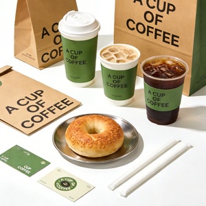 Gobelets en papier personnalisés avec impression offset, 8oz et 12oz, à double paroi isolée, pour café expresso, boissons chaudes, emballage en gros pour cafés - Product Image 4