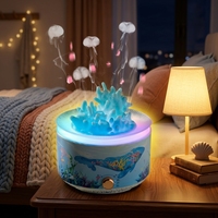 Nuevo Humidificador de Escritorio con Forma de Coral Creativo, Difusor de Aroma Ultrasónico con Control Remoto, Máquina de Aromaterapia