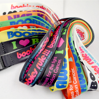 Lanières personnalisées en polyester avec logo par sublimation, crochet porte-clés, porte-carte d'identité, design mignon de dessin animé, durables et écologiques