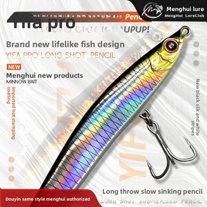 Leurre de pêche <span class=keywords><strong>Realis</strong></span> <span class=keywords><strong>Pencil</strong></span> 4.5g 10g 15g 17g 18g 21g 24g 28g 45g, leurre crayon coulant en ABS pour la barre de mer - Product Image 5