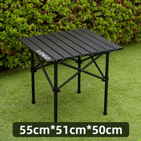 Table de camping pliable en acier au carbone, petite taille, design moderne, portable, pour extérieur et plage, couleur personnalisable, imperméable