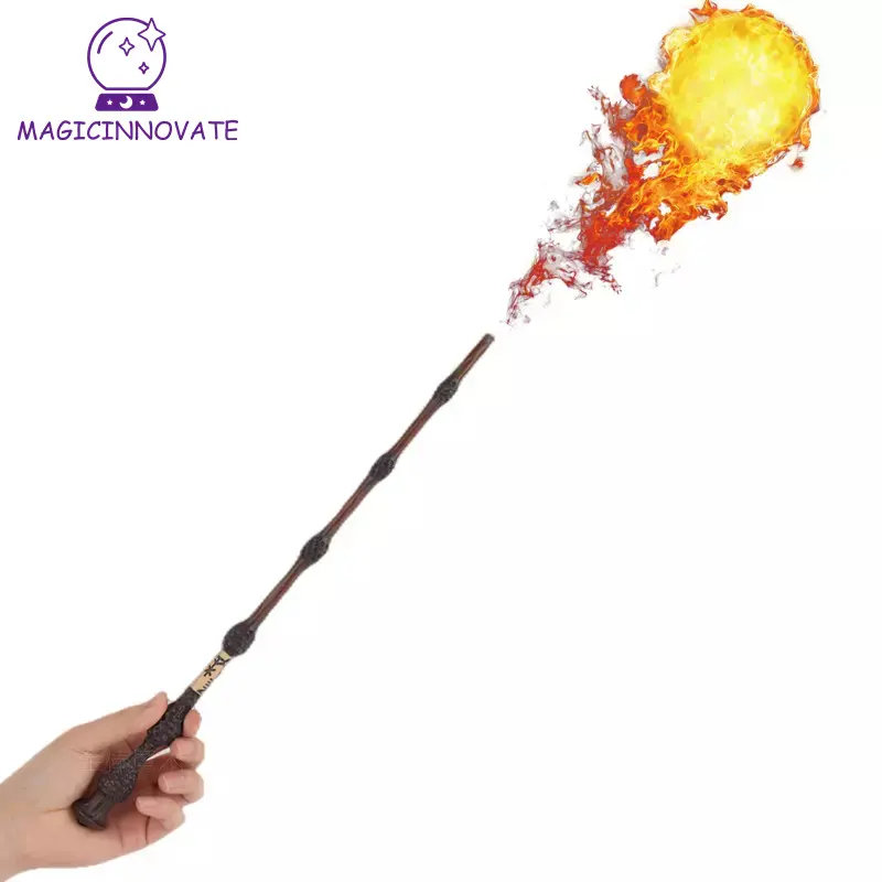 2022 New Halloween toys flash paper magic wand ,gimmick cosplay wand