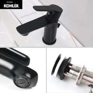 Robinet intelligent 25102T monocommande chaud/froid monotrou moderne pour lavabo domestique, couleur noire - Product Image 3