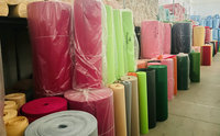 Vente en gros de tissu non tissé en polyester de couleur, épaisseur de 1 à 5 mm, rouleau de tissu en feutre