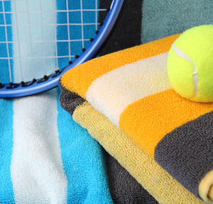 100% coton épais doux super absorbant impression recto verso <span class=keywords><strong>serviette</strong></span> de sport de gymnastique Jacquard personnalisée - Product Image 2