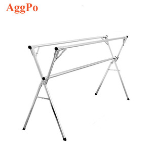 Load Capacity <strong>Clothing</strong> Garment Racks <strong>Heavy</strong> <strong>Duty</strong> Double <strong>Rails</strong> Adjustable Collapsible Clothes Rack - Product Image 1
