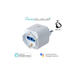 Enchufe Inteligente Homcloud con Diseño Italiano de 16A, Wi-Fi, Schuko, Diseño Abatible, Uso Universal, Material Plástico - Product Image 2