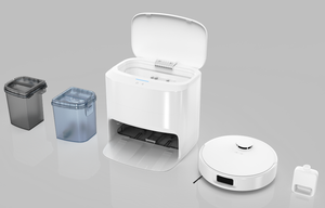 Robot aspirateur intelligent autonettoyant pour sols, humide/sec, avec application, séchage automatique, pour maison et hôtel, filtre HEPA, moteur sans balais, 4000Pa - Product Image 6