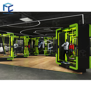 Soporte de ropa deportiva con tecnología personalizada, estante de exhibición, tienda de ropa al por menor, estante Led, tienda deportiva moderna, decoración de interiores - Product Image 1