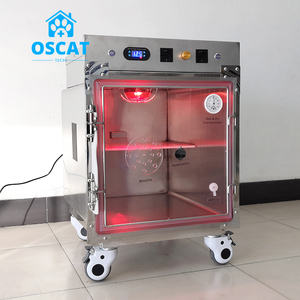 OSCAT veteriner araçları paslanmaz çelik kafes veteriner yoğun bakım ünitesi hastane Icu oksijen kafesleri için <span class=keywords><strong>Pet</strong></span> - Product Image 6