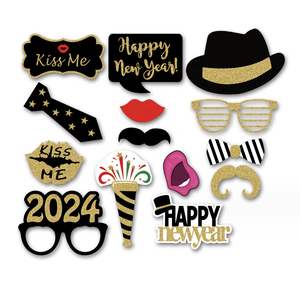 Nuovi Trend 2024: Accessori per Foto Booth per Festa di Capodanno con Cornice Fotografica - Product Image 4