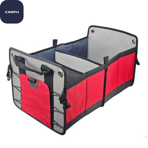 Heavy Duty Collapsible 600D Oxford Car <b>Seat</b> Back & Trunk <b>Storage</b> Organizer with <b>Storage</b> Box - Product Image 5