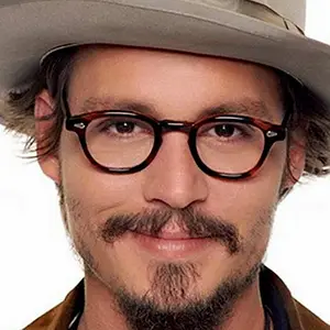 Johnny Depp-gafas De Sol redondas para hombre y mujer, lentes De estilo Retro a la moda, con tintado transparente, diseño De marca, para fiestas y espectáculos