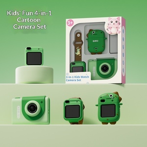 Nuevo Reloj con Cámara para Niños, Pantalla Táctil <span class=keywords><strong>de</strong></span> 1.54 Pulgadas, ABS, Video Full HD, Compatible con Tarjeta TF, Capaz <span class=keywords><strong>de</strong></span> Tomar Fotos, Juegos, Diseño <span class=keywords><strong>de</strong></span> Dibujos Animados - Product Image 1