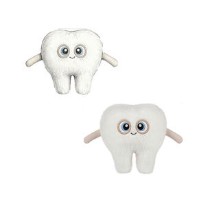 <span class=keywords><strong>Peluche</strong></span> a forma di dente da cartone animato, morbido cuscino a forma di dente della Fata dei Denti, simulazione organo in <span class=keywords><strong>peluche</strong></span>, Fabbrica ISO di Yangzhou OEM ODM - Product Image 3