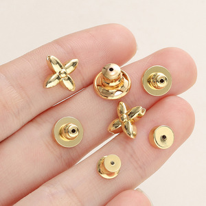 Gold Plated Flower Bead Spacers For <b>Bracelet</b> Making DIY Jewelry Accessories <b>Copper</b> Material 18K Finish Small Size - Product Image 3