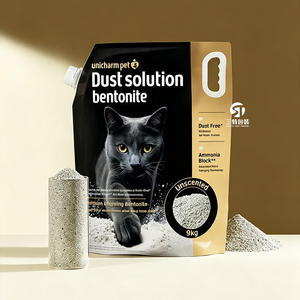 Custom Bentonite <b>Cat</b> <b>Litter</b> Packaging Bag Aluminized Spout Stand Up Zipper Pouch with Strong Carry Handle - Product Image 5