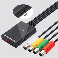 Adaptateur de contrôleur 4 en 1 pour Nintendo pour GameCube pour NGC, connecteurs de contrôleur sans fil, adaptateurs, convertisseur